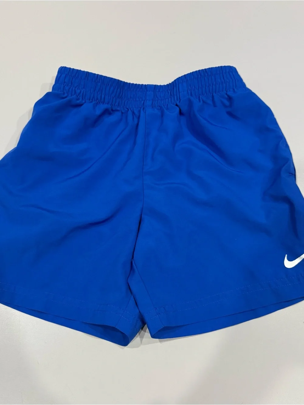 Nike Dri FirKids Blue Athletic Shorts with White Swoosh  Small 4-5 years Boys